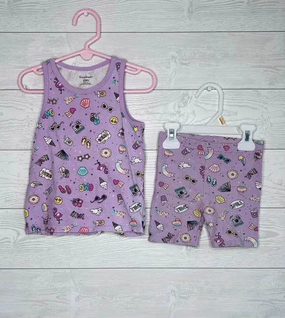 Garanimals toddler girl shortie Pajama set Size 4T