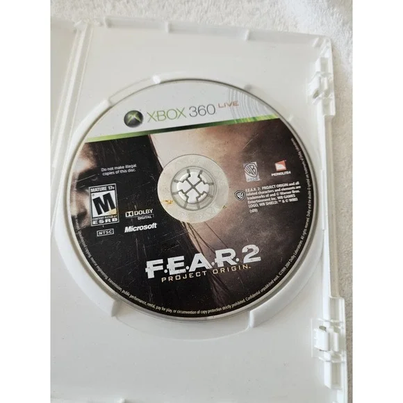 Fear 2 Project Origin Microsoft‎ Xbox 360 2009 Tested Disc Only