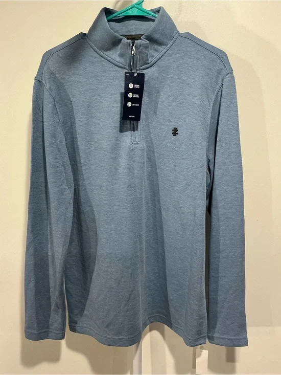 Izod Men's Sky Blue Quarter-Zip Pullover