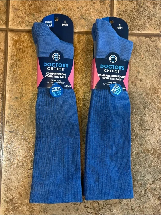NWT *Bundle of 2 pairs* Doctor's Choice Women's Compression Socks sz 10-13