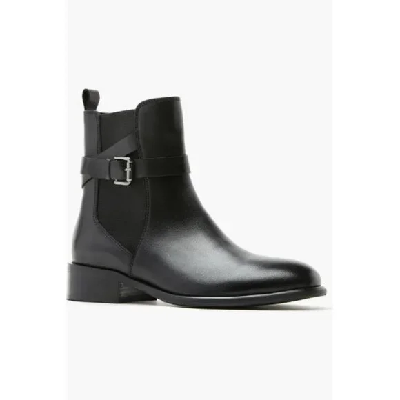 La Canadienne Aiden City Dry Waterproof Black Leather Boots Sz 38 NEW $550