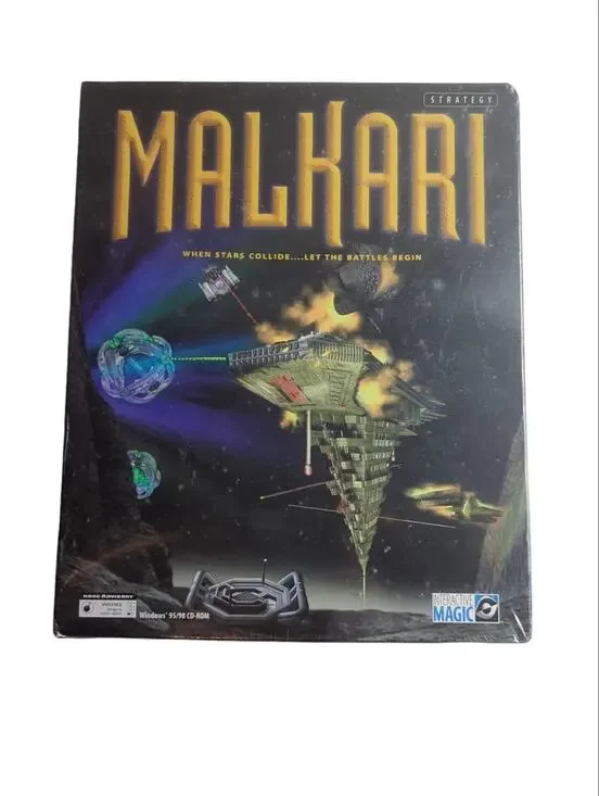 MALKARI for PC Windows 98/95 Game Interactive Magic 1999 BIG BOX NEW/SEALED