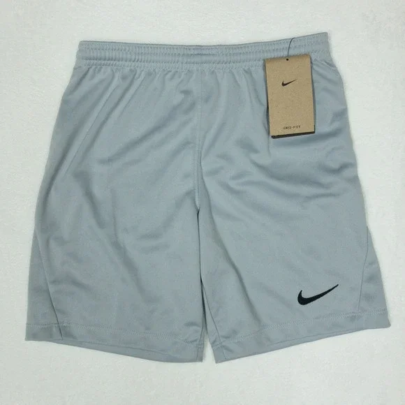 Nike Dri Fit Park III Soccer Shorts Boys Medium Gray Dri-FIT Training
