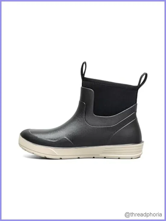 Bogs Rockaway Seamless Chelsea Waterproof Ankle Boots Rubber Mesh Lined