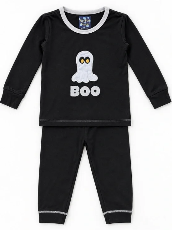 Kickee Pants 18-24M Halloween Ghost BOO Two Piece Pajama Set