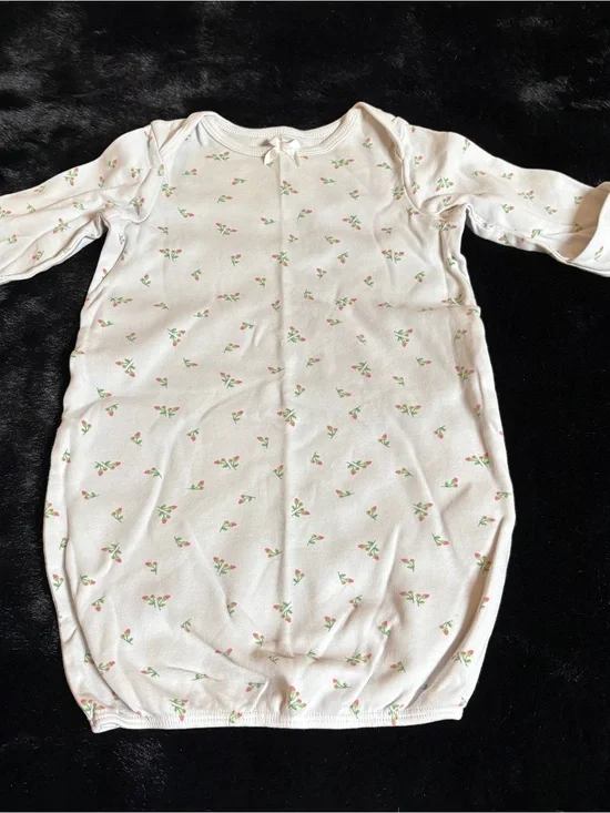 Little Me Pink Floral Sleep Sack - Long Sleeve