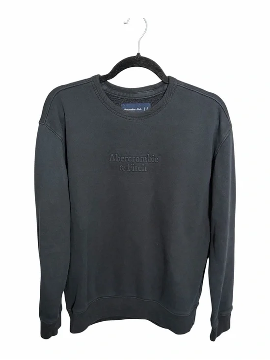 Abercrombie & Fitch Logo Men's Black Crewneck Sweatshirt