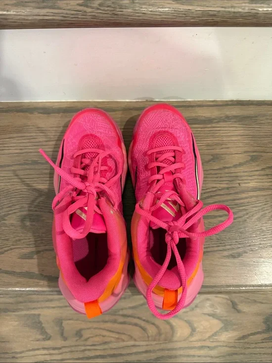 Nike Boys Bright Pink and Orange Sneakers