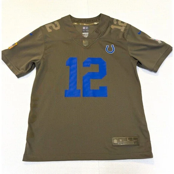 Nike Indianapolis Colts Salute to Service Jersey Boys Large NWOT Andrew Luck
