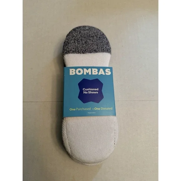 NWT Bombas Cushioned No Show Socks Size Medium Unisex M 6-9 W 8-10.5 White