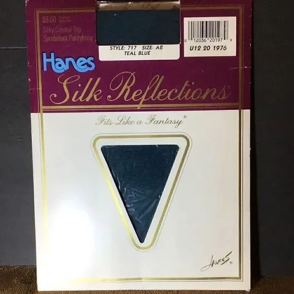 Hanes Silk reflection pantyhose. Teal blue size AB￼