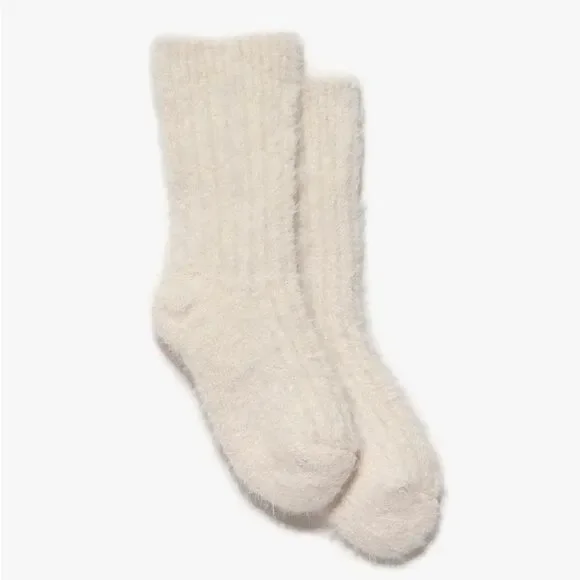 FRAME -denim Fuzzy Socks Off White