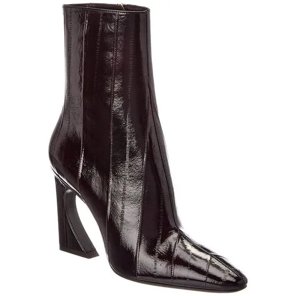 Fendi Arco Leather Bootie, Brown