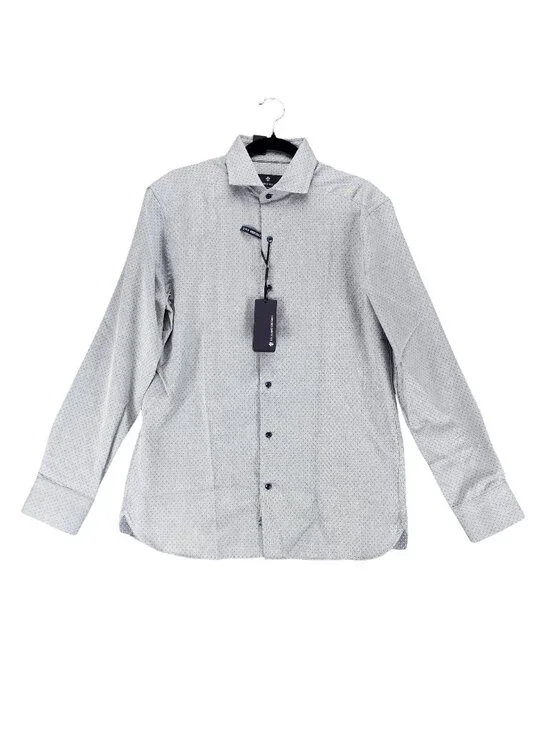Luchiano Visconti Shirt Mens Small Blue Long Sleeve Button Up *NWT*