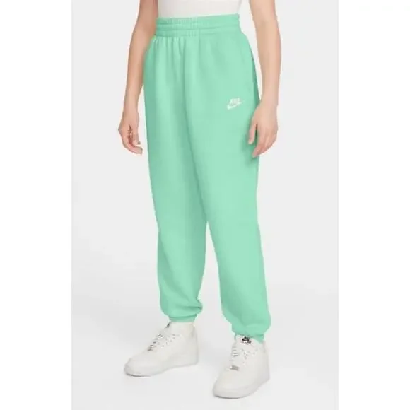 Nike Youth Small Club Fleece Sweatpants - Mint Foam