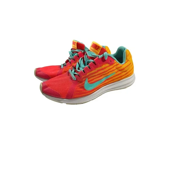 Nike Downshifter 8 Kids Running Shoes‎ Hyper Crimson Teal AT2968-600 Size 3.5Y