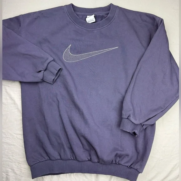 Nike girls‎ Purple fleece sweatshirt size Large