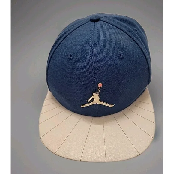 Nike Jordan Cap Jumpman Air Blue White Strapback Hat Youth Size‎ 8-20