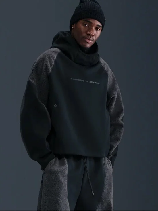 Nike Tech Boreas Men's Oversized Hoodie fleece men’s Large jacket top shiesty