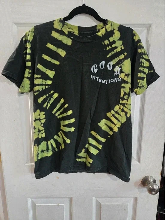 Good intentions tshirt neon tye dye
