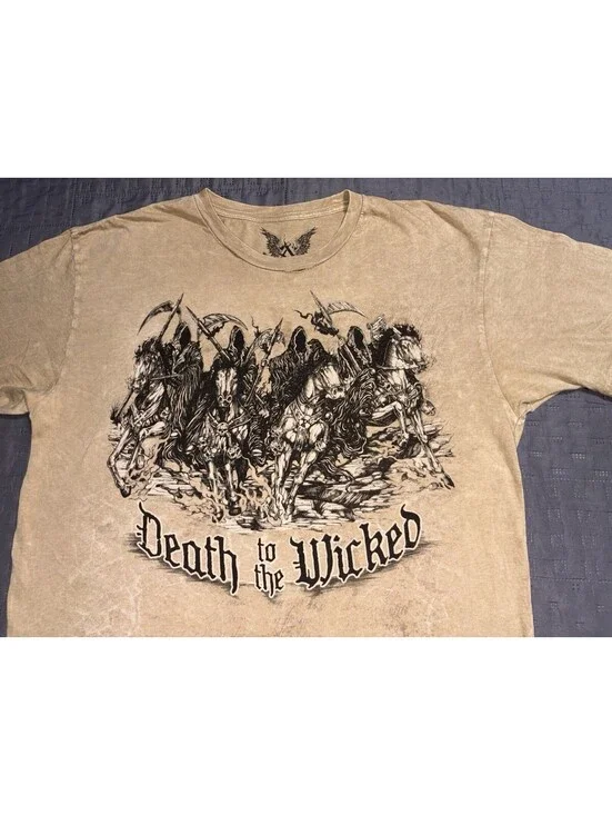 Death To The Wicked AOP Apprime Courage Above All Men’s 1XL Made in USA