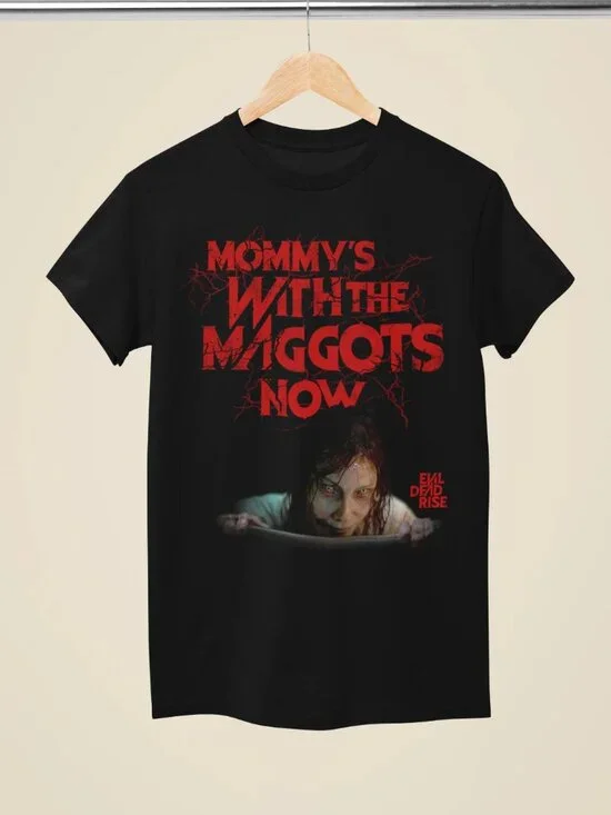 Evil Dead Rise Mommy Loves You Graphic Black T-Shirt