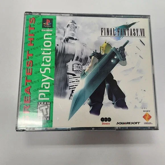 SONY PlayStation PS1 RPG Final Fantasy VII 7 (GREATEST‎ HITS VERSION & COMPLETE)