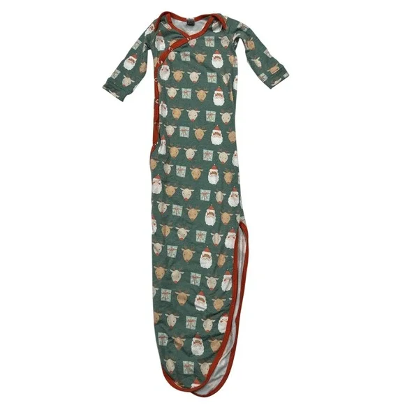 Copper Pearl Newborn Christmas Baby Knotted Sleep Gown Sleep Sack Pajamas