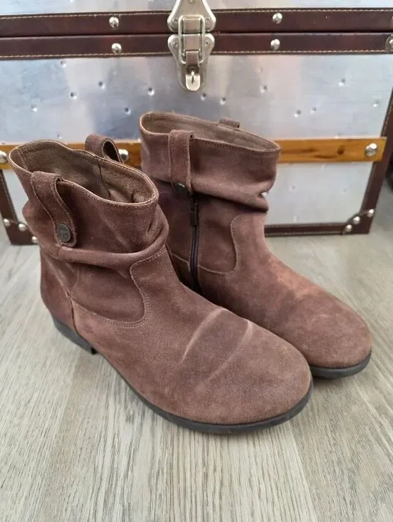 Birkenstock Sarina Suede Leather Ankle Boots Size 9