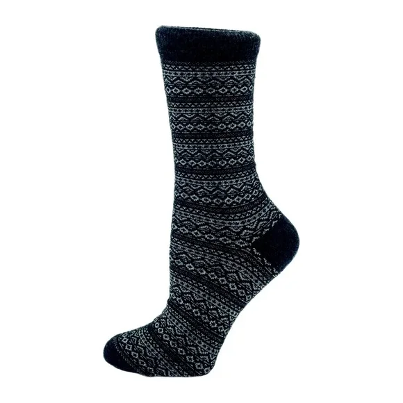 Cashmere Crew Socks Medium Charcoal Gray B.Ella Wren Warm Cozy Fall NEW 7-9.5 M