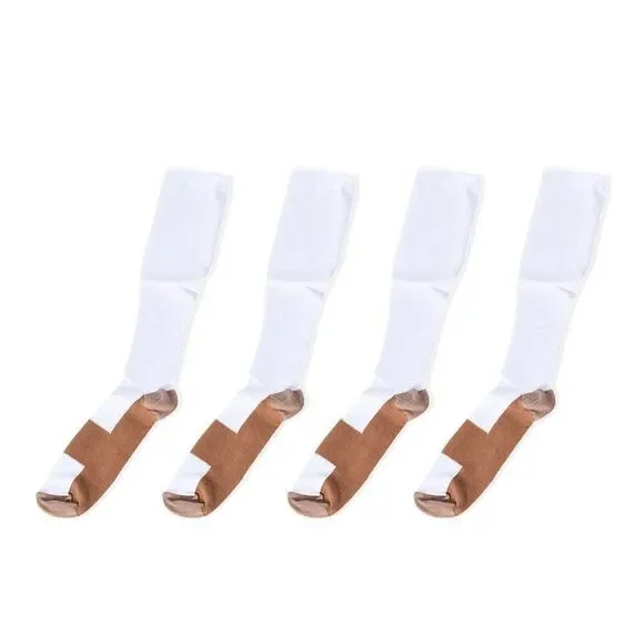 Spandex Set of 2 Pairs Compression Socks (S/M)