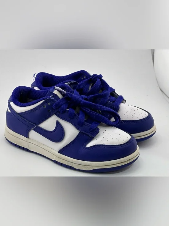 Nike Kids Blue and White Low-Top Sneakers