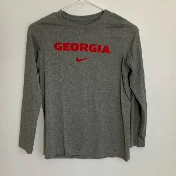 Nike Boys Long Sleeve‎ Dri Fit Georgia Tee