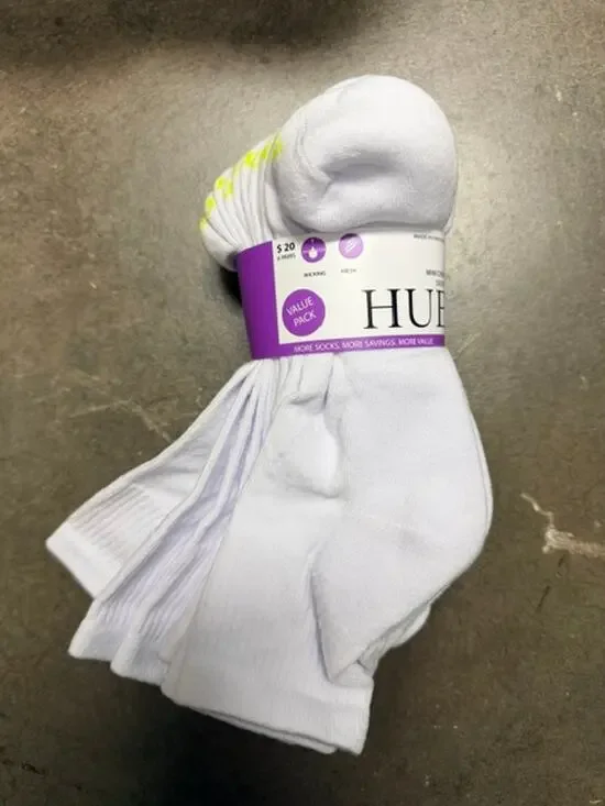 Hue Women's Mini Crew Socks 6-Pack (White)