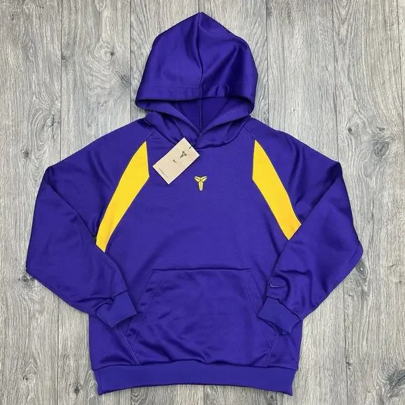 Nike Kobe Hoodie Sz XL Big Kids Court Purple Gold Therma Fit Pullover $52