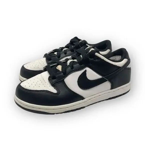 Nike Black White Dunk Low Sneaker Shoes CW1588-100 Kids Youth Size 3Y