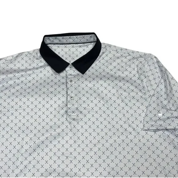Michel Rouen Performance Polo Size 2Xl White Golf Club Print