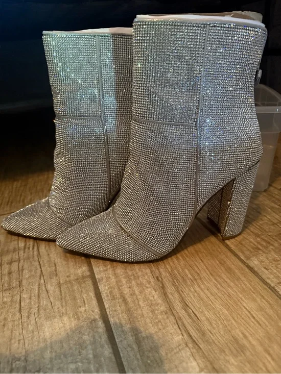 Steve Madden rhinestone boot heels