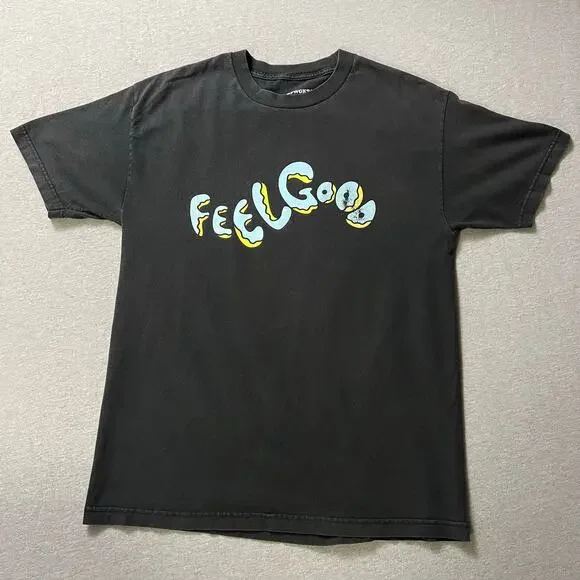 OFWGKTA Tyler the Creator Odd Future Feel Good Tee L Faded Black Y2K Streetwear