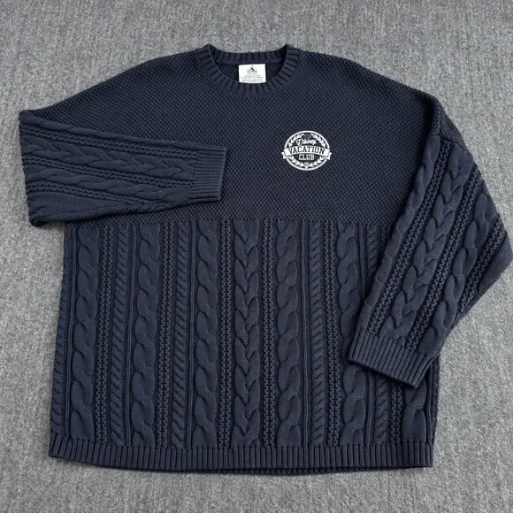 NWT Disney Vacation Club Member Spirit Jersey L Cable Knit Sweater DVC