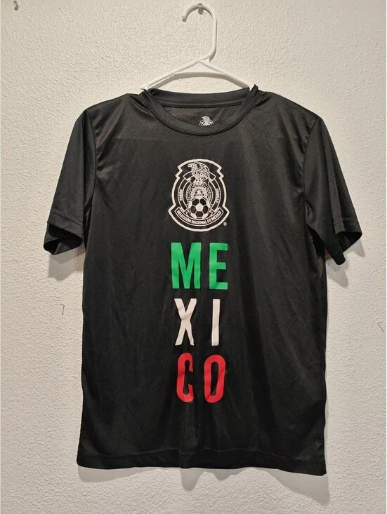 Mexico Soccer Black T-Shirt Size L/G