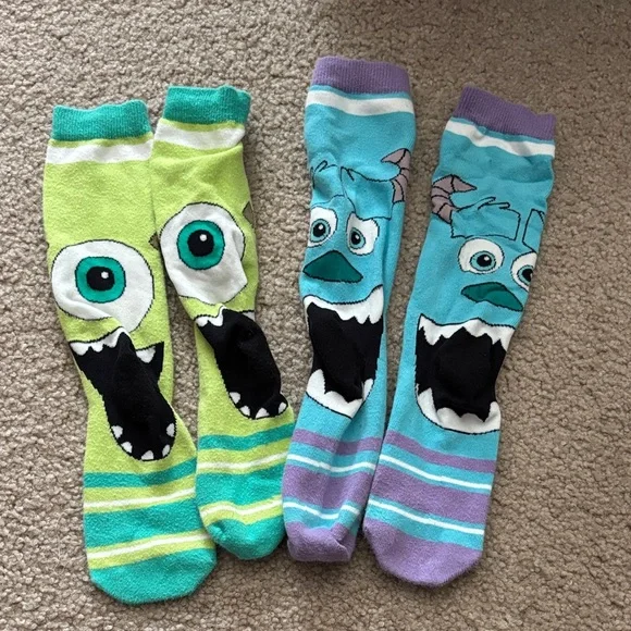 Monster inc Themed Socks Set