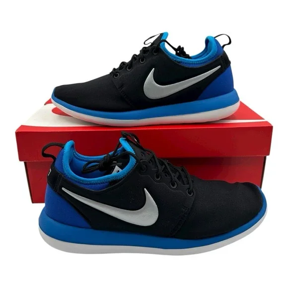 Nike Roshe Two GS Running Shoes Size Youth 6 Womens 7.5 Blue Sneakers 844653-002