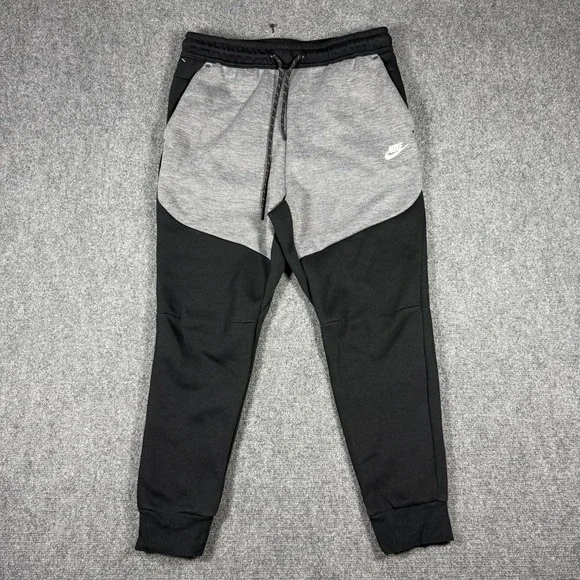 Nike Tech Fleece Joggers Youth XL Black Grey Colorblock CU4496-013