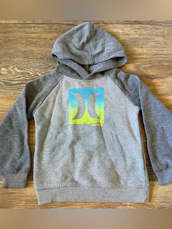 Kids grey hooded sweatshirt