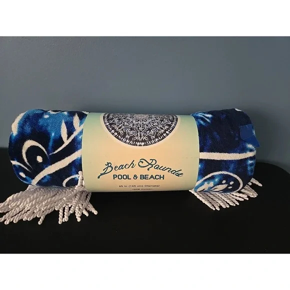 OEKO-TEX Pool‎ & Beach Rounds Blue White Color 65