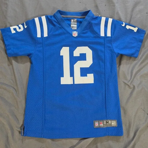 Nike Indianapolis Colts Andrew Luck 12 NFL Jersey Youth Size Medium Blue 10/12