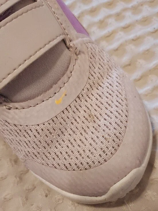 Nike Kids Pink and Light Pink Velcro Athletic Sneakers