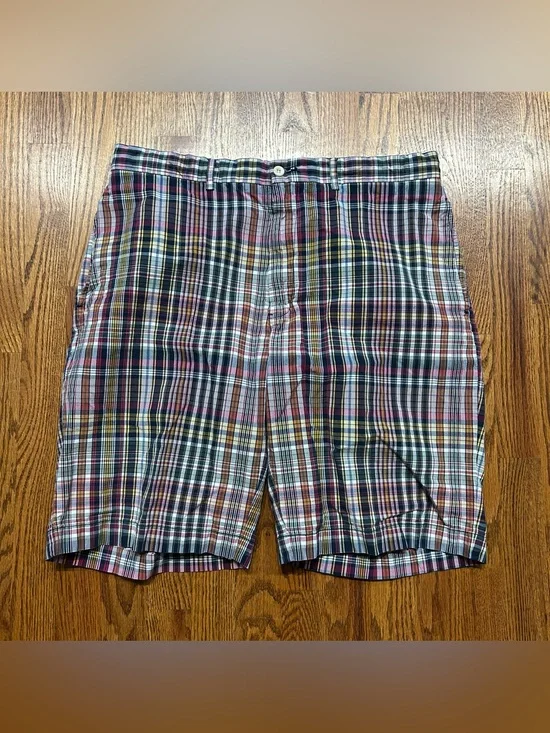 Polo Ralph Lauren Shorts Madras Plaid Classic Fit Men’s 36x10 Preppy Casual