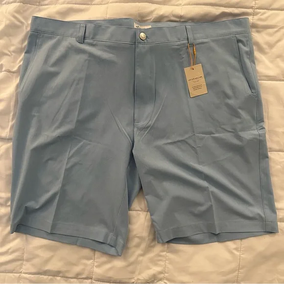 Peter Millar Crown Sport Shackleford Golf Shorts | Men’s 44 | Blue NEW